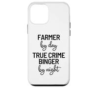 Funny True Crime Lover, Farmer By Day Quote Slogan Case for iPhone 12 mini