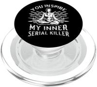 Funny True Crime Lover Inspire Inner Serial Killer Murder PopSockets PopGrip for MagSafe