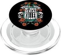 Funny True Crime Lover Inspire Inner Serial Killer Murder PopSockets PopGrip for MagSafe