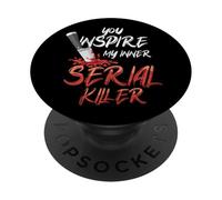Funny True Crime Lover Inspire Serial Killer Murder Show PopSockets Adhesive PopGrip