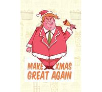 Funny Trump Santa Christmas - Journal Journal Lined about A5 FORMAT - notepad for school and work. Christmas Issues, USA, Donald, US: Christmas gift ... or Santa Claus as a sweet gift - nice Journal