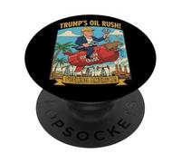 Funny Trump's Oil Rush Fueling America Venezuela PopSockets Adhesive PopGrip