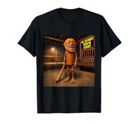 Funny Tung Tung Realistic Troll Face Brainrot Meme T-Shirt