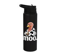 Funny Turkey Moo Expression Style Stainless Steel Insulated Water Bottle