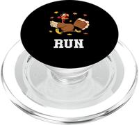Funny Turkey Running Thanksgiving turkey Run it's Turkey Day PopSockets PopGrip for MagSafe