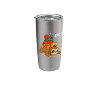 Funny Turtle and Snail Riding Sloth Meme Piggyback Animals Stainless Steel Insulated Tumbler