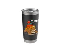Funny Turtle and Snail Riding Sloth Meme Piggyback Animals Stainless Steel Insulated Tumbler