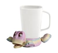 Funny Turtle Coaster with Creative Open-Eyed Design Drink Cup Pad 3D Printed Cup Holder Funny Expression when you put a Glass on His Back Dining Room Decoration Gag Gifts for Turtle or Tortoise Lover
