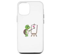 Funny Turtle Painting Creative Artist Case for iPhone 12/12 Pro