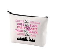 Funny TV Show Cosmetic Bag Serena Blair Fans Gift Gossip TV Show Girl Gift (Dress Like Bag)