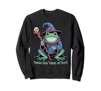 Funny Twas The Tism M'Lord Frog Wizard Meme Halloween Sweatshirt