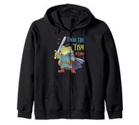 Funny Twas The Tism M'Lord Medieval Knight Frog Meme Zip Hoodie