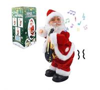 Funny Twerking Santa Toy,10.5in Jolly Twerking Booty Shaking Dancing Santa Claus with Music Singing Animated Christmas Sant-a Toys Christmas Birthday Gifts for Kids Aged 3-12 (GUITAR)