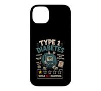 Funny Type 1 Diabetes - 1 Out of 5 Stars Diabetic Diabetes Case for iPhone 14 Plus