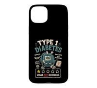 Funny Type 1 Diabetes - 1 Out of 5 Stars Diabetic Diabetes Case for iPhone 15 Plus