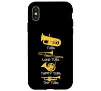 Funny Types of Tubas - Concert, Marching Band, Funny Tuba Case for iPhone X/XS