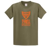 Funny Tyrell Corporation Genetic Blade Replicants Runner Inspired Sci-Fi Fan T-Shirt(2XL, Green)