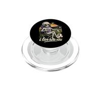 Funny UFO Alien Soccer Field I Live Here Taro Bubble Tea PopSockets PopGrip for MagSafe