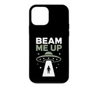 Funny UFO Alien Space Humor Sci Fi Graphic Beam Me Up Case for iPhone 12 mini