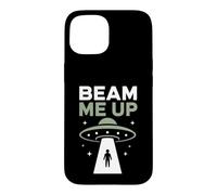 Funny UFO Alien Space Humor Sci Fi Graphic Beam Me Up Case for iPhone 15