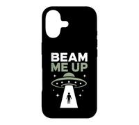 Funny UFO Alien Space Humor Sci Fi Graphic Beam Me Up Case for iPhone 17