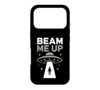 Funny UFO Alien Space Humor Sci Fi Graphic Beam Me Up Case for iPhone 17 Pro