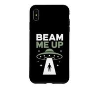 Funny UFO Alien Space Humor Sci Fi Graphic Beam Me Up Case for iPhone XS Max