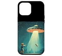 Funny UFO Beams a Fish Up for Cosmic Adventures Case for iPhone 12 Pro Max