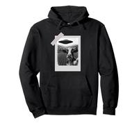 Funny UFO Cow Selfie | Alien Abduction Farm Pullover Hoodie