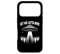 Funny UFO Design Get Me Outta Here Alien Space Ship Case for iPhone 17 Pro