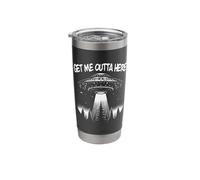 Funny UFO Design Get Me Outta Here Alien Space Ship Stainless Steel Insulated Tumbler
