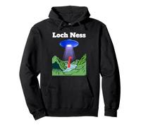 Funny UFO Loch Ness flying saucer Monster Nessie Scotland Pullover Hoodie