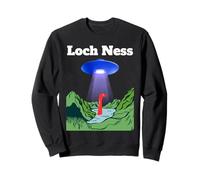 Funny UFO Loch Ness flying saucer Monster Nessie Scotland Sweatshirt