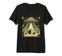 Funny UFO Pyramid Ancient Egyptian Costume Aliens Space Premium T-Shirt