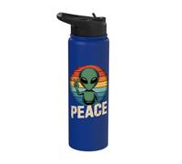 Funny UFOs Sci-Fi Extra-Terrestrial Joke Humour Stainless Steel Insulated Water Bottle