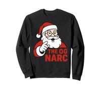 Funny Ugly Christmas Santa Humor Jokes Sarcastic Puns Sweatshirt