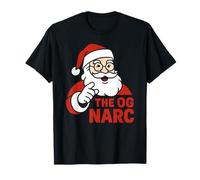 Funny Ugly Christmas Santa Humor Jokes Sarcastic Puns T-Shirt