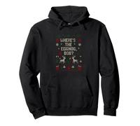 Funny Ugly Christmas Sweater - Where’s the Eggnog, Bob? Pullover Hoodie