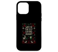 Funny Ugly Christmas Sweater - Why Is the Elf Crying Again? Case for iPhone 12 mini