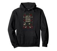 Funny Ugly Christmas Sweater - Why Is the Elf Crying Again? Pullover Hoodie
