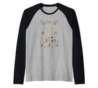 Funny Ugly Christmas Sweater - Why is The Elf Crying Again? Raglan Baseball Tee