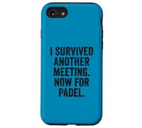 Funny UK Padel Tee Survived Another Meeting Now For Padel Case for iPhone SE (2020) / 7/8