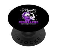 Funny Ulcerative Colitis Warrior PopSockets Adhesive PopGrip
