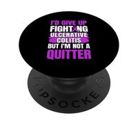 Funny Ulcerative Colitis Warrior PopSockets Adhesive PopGrip