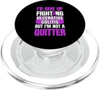 Funny Ulcerative Colitis Warrior PopSockets PopGrip for MagSafe