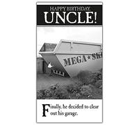 Funny Uncle Birthday Card - 130x235mm