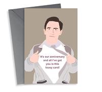 Funny Uncle Bryn Anniversary Card - Gavin And Stacey - It's Our Anniversary And All I've Got You Is This Lousy Card