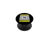 Funny Understood The Assignment Saying Sarcastic PopSockets Adhesive PopGrip
