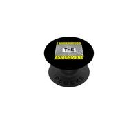 Funny Understood The Assignment Saying Sarcastic PopSockets Adhesive PopGrip