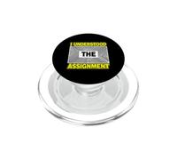 Funny Understood The Assignment Saying Sarcastic PopSockets PopGrip for MagSafe
